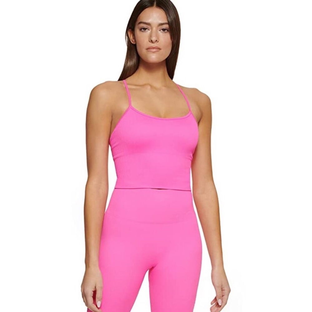 NWOT DKNY Leggings & Cropped Tank Workout Set